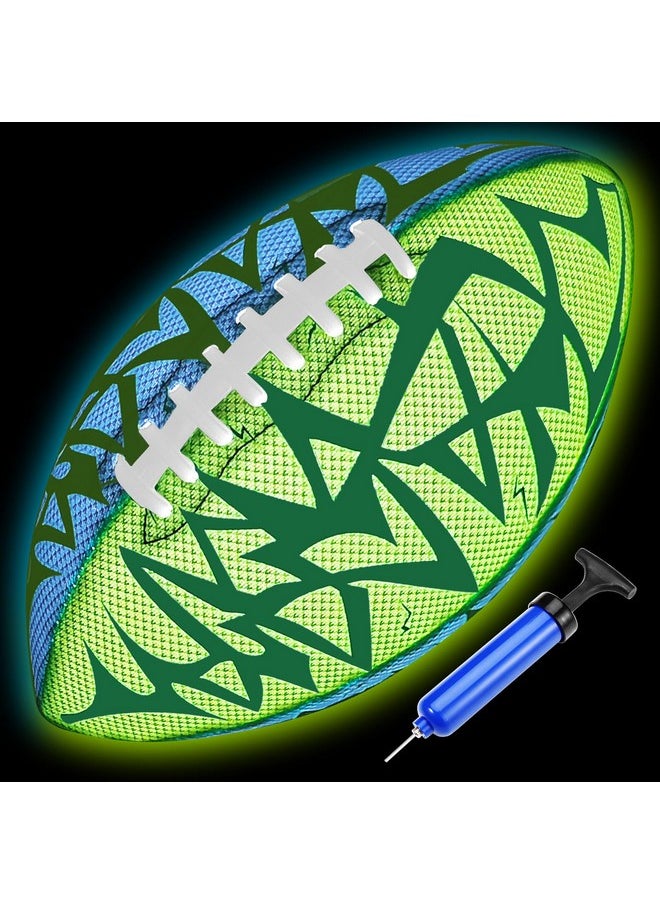 Glow In The Dark Football - Strong Grip Light Up Football Toy Stuff Sports Balls For Boys Kids Teenage Junior Youth Adult Outdoor Christmas Birthday Gifts For Age 6-8 8-12 13 + Year Old No.3