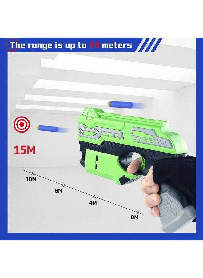 6 Pack Blaster Toys Guns For Boys Fit For Nerf Bullets, Toy Guns With 160 Pcs Refill Foam Darts For Boys Girls Hand Gun Toys For 6+ Year Old Kids Party Favors Birthday