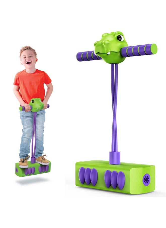 Pogo Saurus | Foam Pogo Jumper For Kids 3, 4, 5, 6, 7, Years Old, Dinosaur Toys, Birthday For Boys Or Girls Up To 250Ibs, Pogo Stick, Indoor & Outdoor Toys