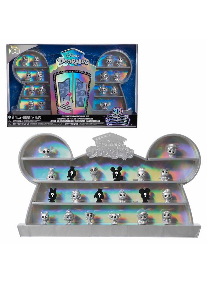 Disney100 Celebration Of Wonder Set, 21-Piece Collectible Figure Set, Kids Toys For Ages 5 Up By Just Play