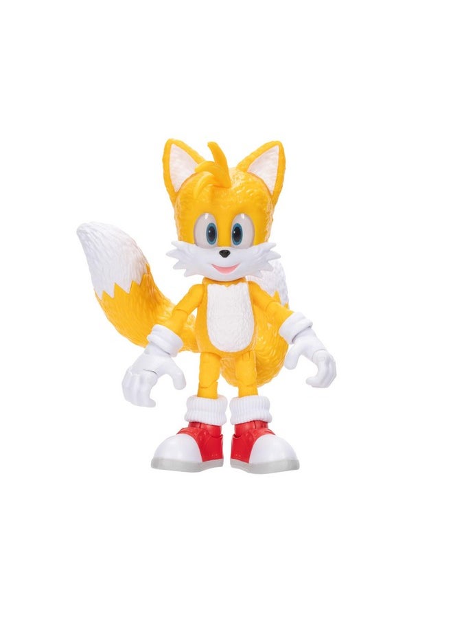 Sonic 3 Movie Action Figures 5-Inch Tails Collector Toy Figure, Highly Articulated For Boys Girls - Officially Licensed 3 Movie Product