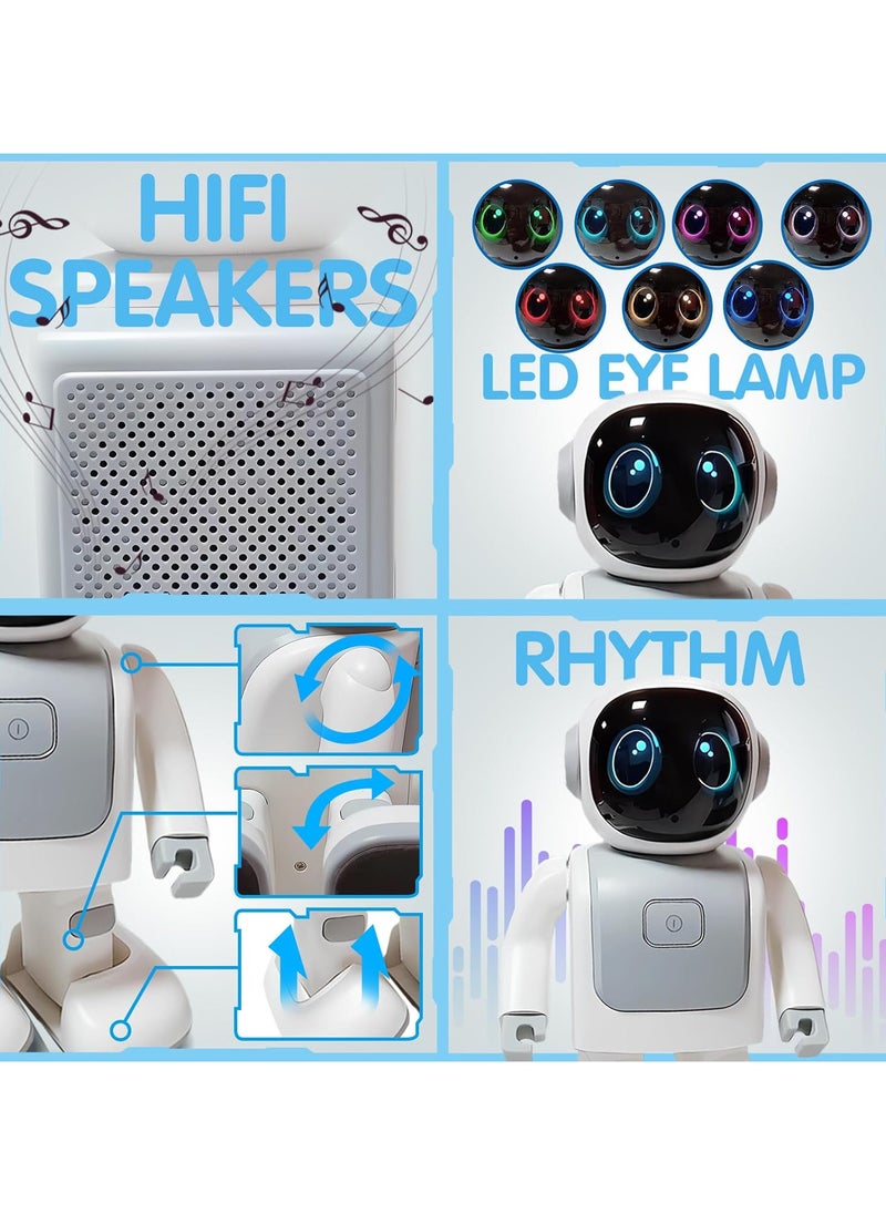 Dancing Robot Speaker-Portable Dancing Robot Bluetooth Speaker for Kids Ages 3-10, Intimate Companion for Adults & Kids, Smart Robot Bluetooth Speaker with Android & iOS APP Remote