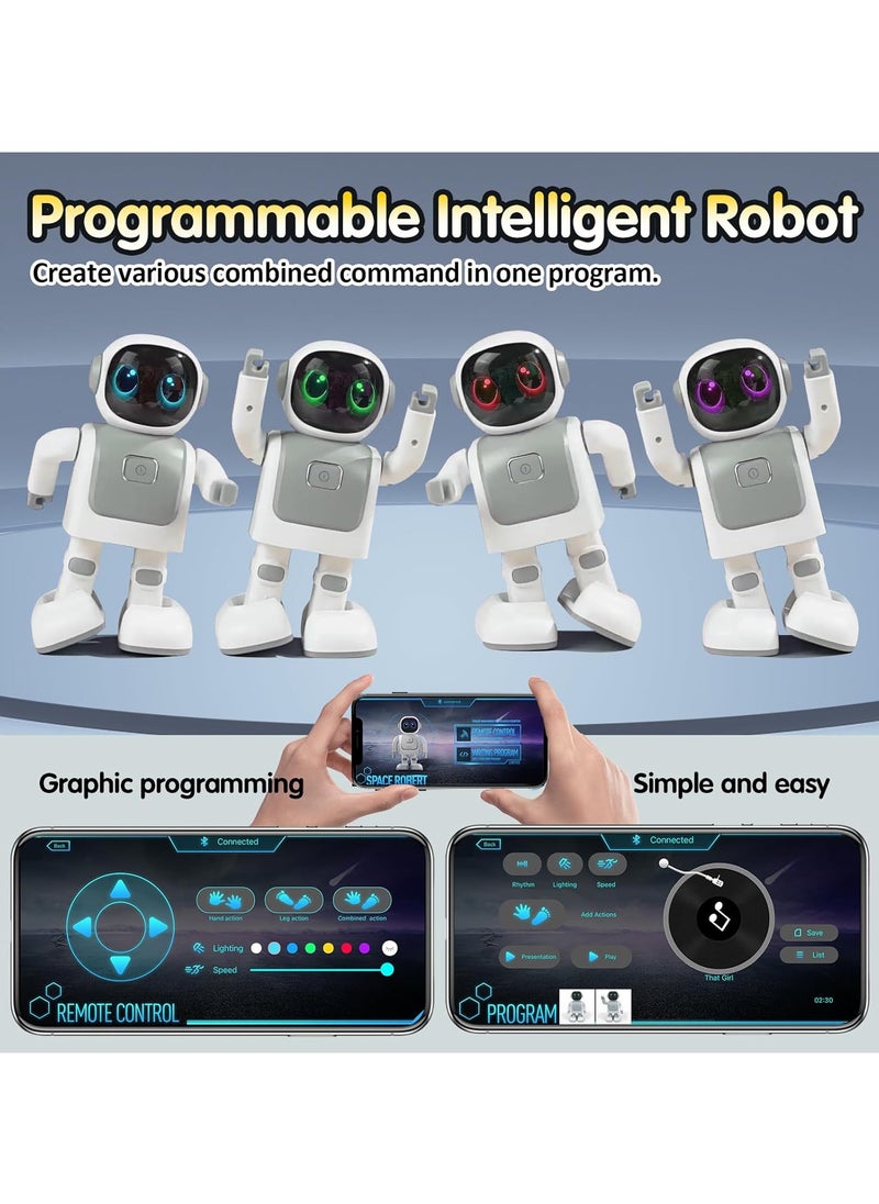 Dancing Robot Speaker-Portable Dancing Robot Bluetooth Speaker for Kids Ages 3-10, Intimate Companion for Adults & Kids, Smart Robot Bluetooth Speaker with Android & iOS APP Remote