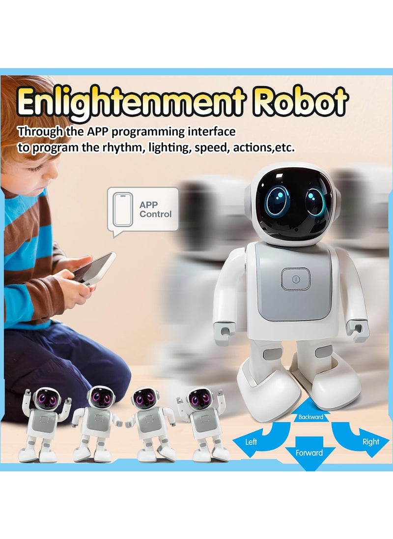 Dancing Robot Speaker-Portable Dancing Robot Bluetooth Speaker for Kids Ages 3-10, Intimate Companion for Adults & Kids, Smart Robot Bluetooth Speaker with Android & iOS APP Remote