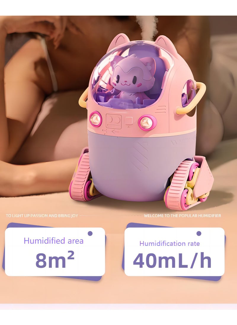 Household Pink Portable Air Humidifier Ultrasonic Luminous, Household Toys, Kitchen Toys, Children's Toys, Girls' Toys