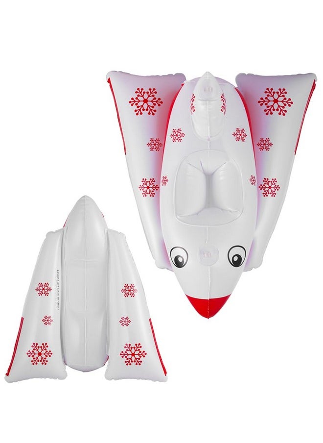 Santa Clothing Accessories Inflatable Aircraft Airplane Plane Ship Flying Boat For Elf Doll Christmas Decoration（Doll Is Not Included