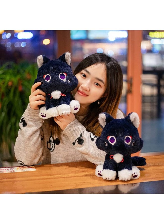 9Inch Anime Cat Plush Toy,Scaramouche Wanderer Cat Plush Stuffed Animal Toy,Cute Scaramouche Cat Plush Doll,Soft Scara Cat Plushies Plush Pillow For Kids Plush Figure Gift