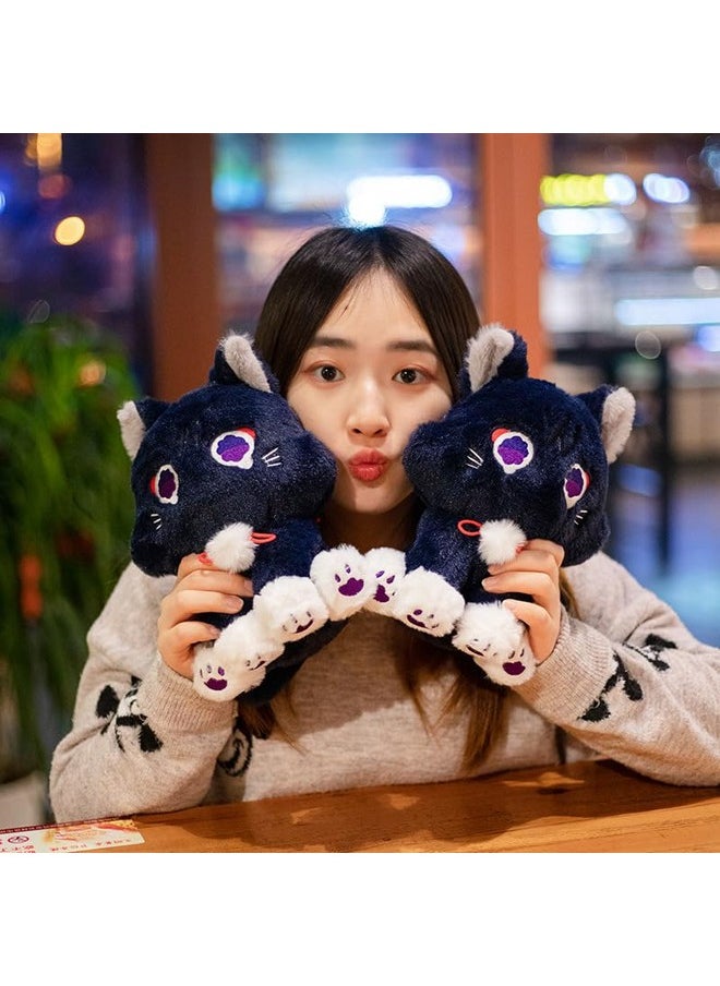 9Inch Anime Cat Plush Toy,Scaramouche Wanderer Cat Plush Stuffed Animal Toy,Cute Scaramouche Cat Plush Doll,Soft Scara Cat Plushies Plush Pillow For Kids Plush Figure Gift