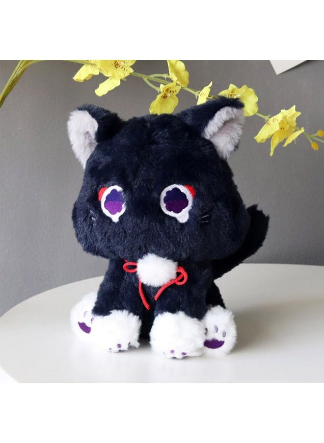 9Inch Anime Cat Plush Toy,Scaramouche Wanderer Cat Plush Stuffed Animal Toy,Cute Scaramouche Cat Plush Doll,Soft Scara Cat Plushies Plush Pillow For Kids Plush Figure Gift