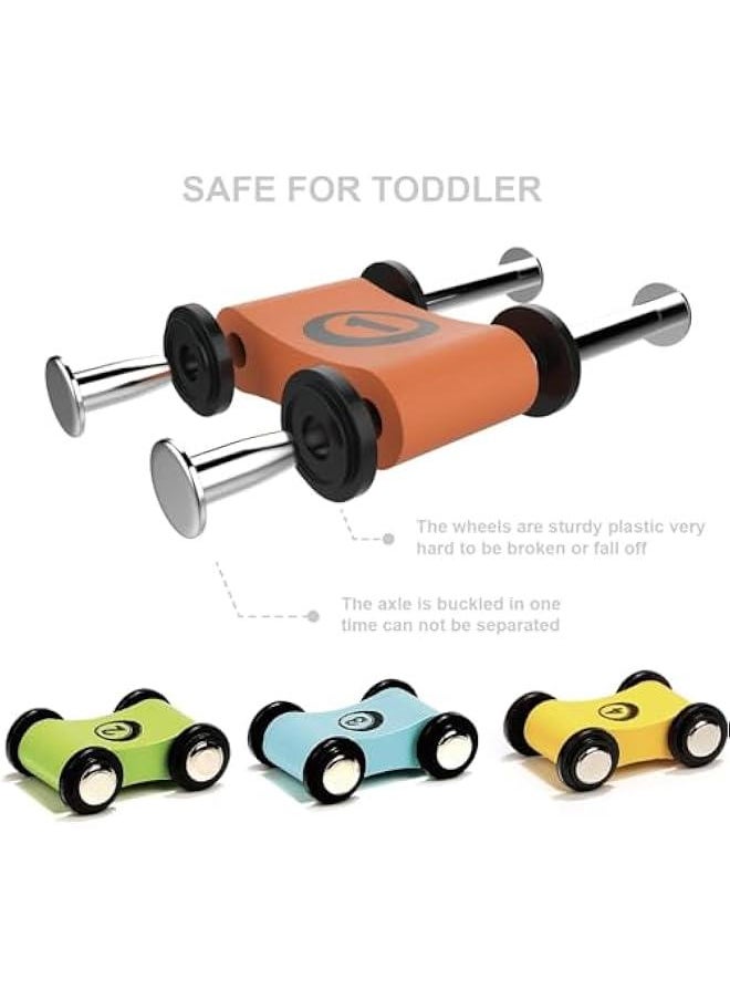 Car Ramp Toys, Race Track Car Toy for Toddler Age 2-4 Year Old Boy with 4 Car, Parking Lot & Gas Station