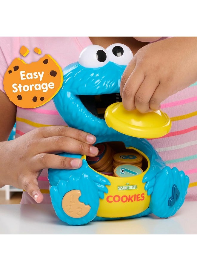 Sesame Street Cookie'S Counting Jar, 12-Pieces, 20+ Phrases And Sounds, Learning And Education, Kids Toys For Ages 2 Up