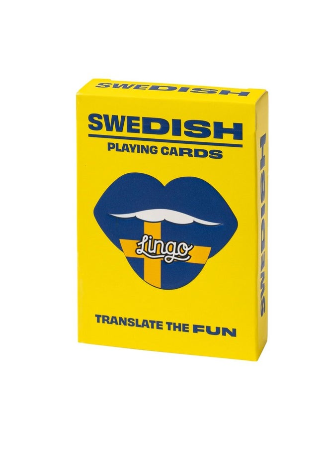 Swedish Playing Cards | Travel Flashcards | Learn Swedish Vocabulary In A Fun & Easy Way | 52 Essential Translations