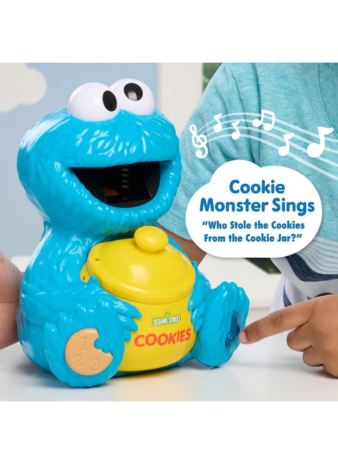 Sesame Street Cookie'S Counting Jar, 12-Pieces, 20+ Phrases And Sounds, Learning And Education, Kids Toys For Ages 2 Up