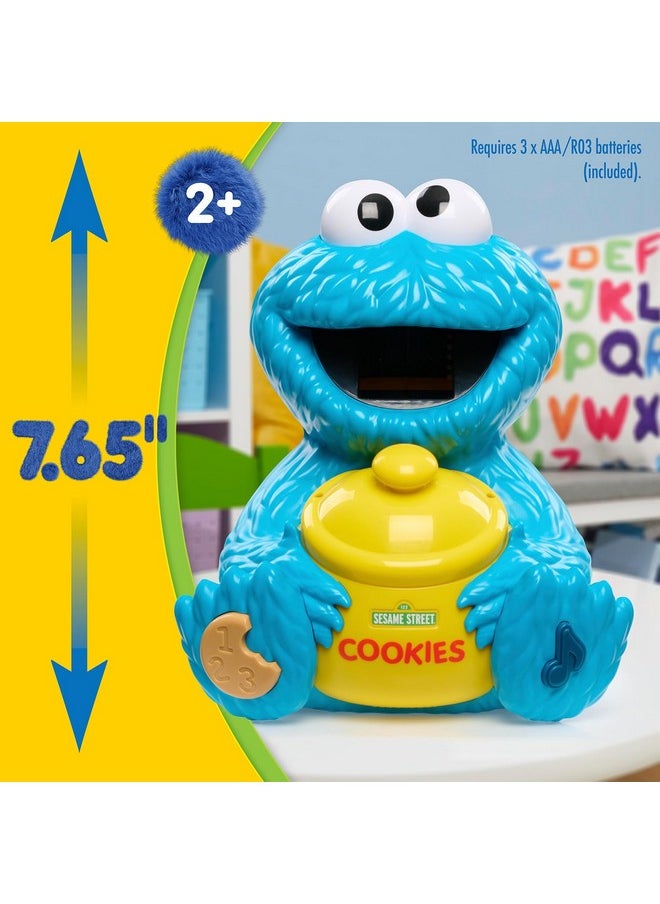 Sesame Street Cookie'S Counting Jar, 12-Pieces, 20+ Phrases And Sounds, Learning And Education, Kids Toys For Ages 2 Up