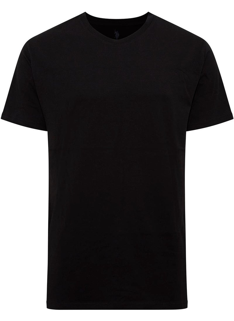 Base. Polo Assn. - Men's Black 2-Piece Round Collar T-Shirt 90002