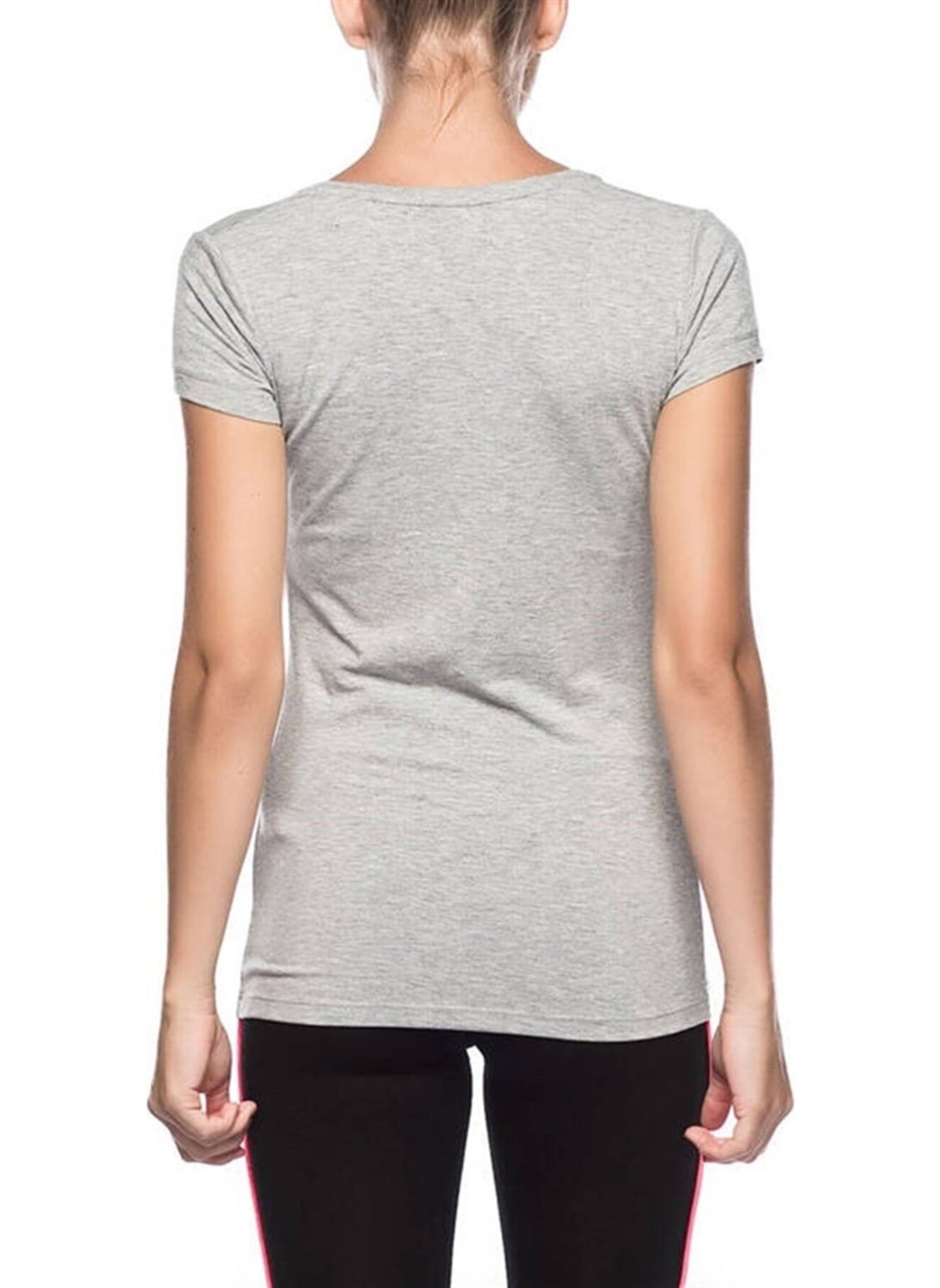 Deep Round Neck Basic T-Shirt