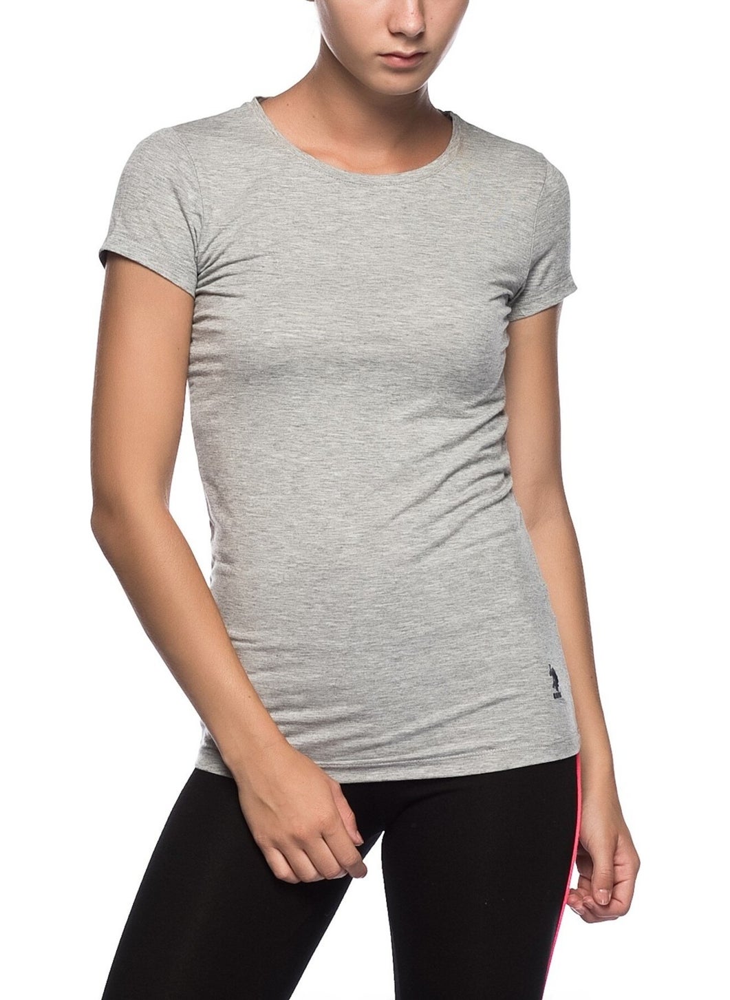 Round Neck Short Sleeve Women's Basic T-Shirt