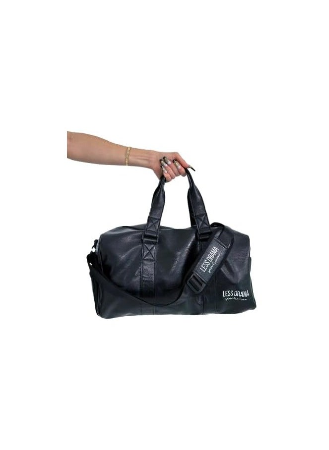 LESS DRAMA Fitness Duffel Bag for Men and Women | Waterproof Sports Duffel Bag with Shoe Compartment | Unisex Gym, Travel, and Weekend Bag