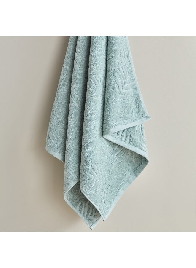 Opulence Flora Turkish Cotton Jacquard Bath Towel 140 x 70 cm