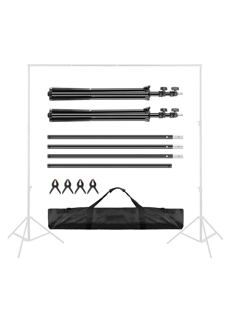 Xria 2 x 3m 6.5x10ft Photo Studio Background Support Stand Backdrop Crossbar Bracket