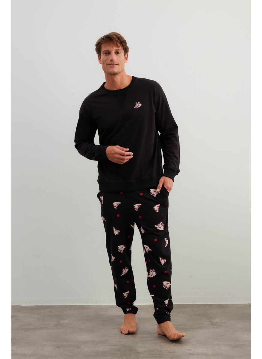 Men's Cotton Long Sleeve Pajama Set