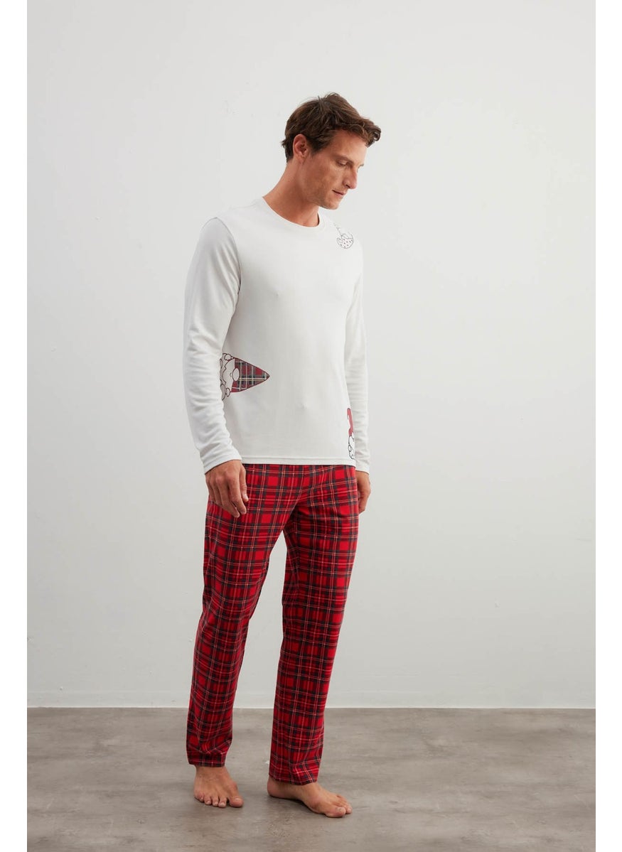 Men's Cotton Long Sleeve Pajama Set