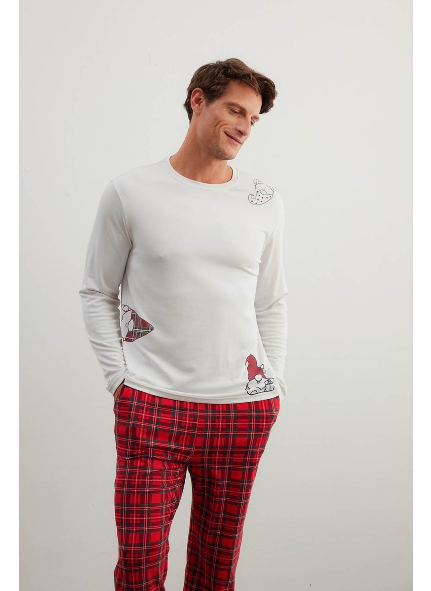 Men's Cotton Long Sleeve Pajama Set