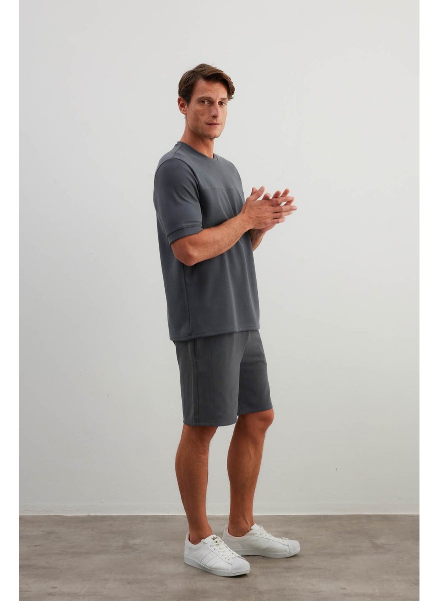 Men's Soft Touch Short Sleeve T-Shirt Shorts Set