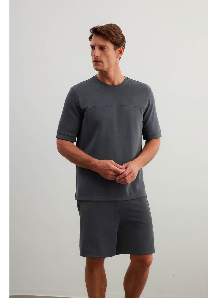 Men's Soft Touch Short Sleeve T-Shirt Shorts Set