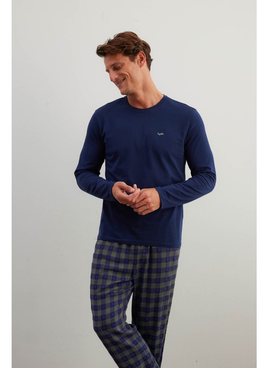 Men's Cotton Long Sleeve Pajama Top