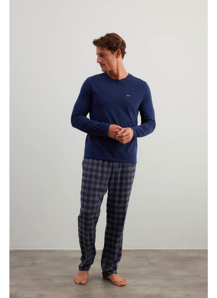 Men's Cotton Long Sleeve Pajama Set