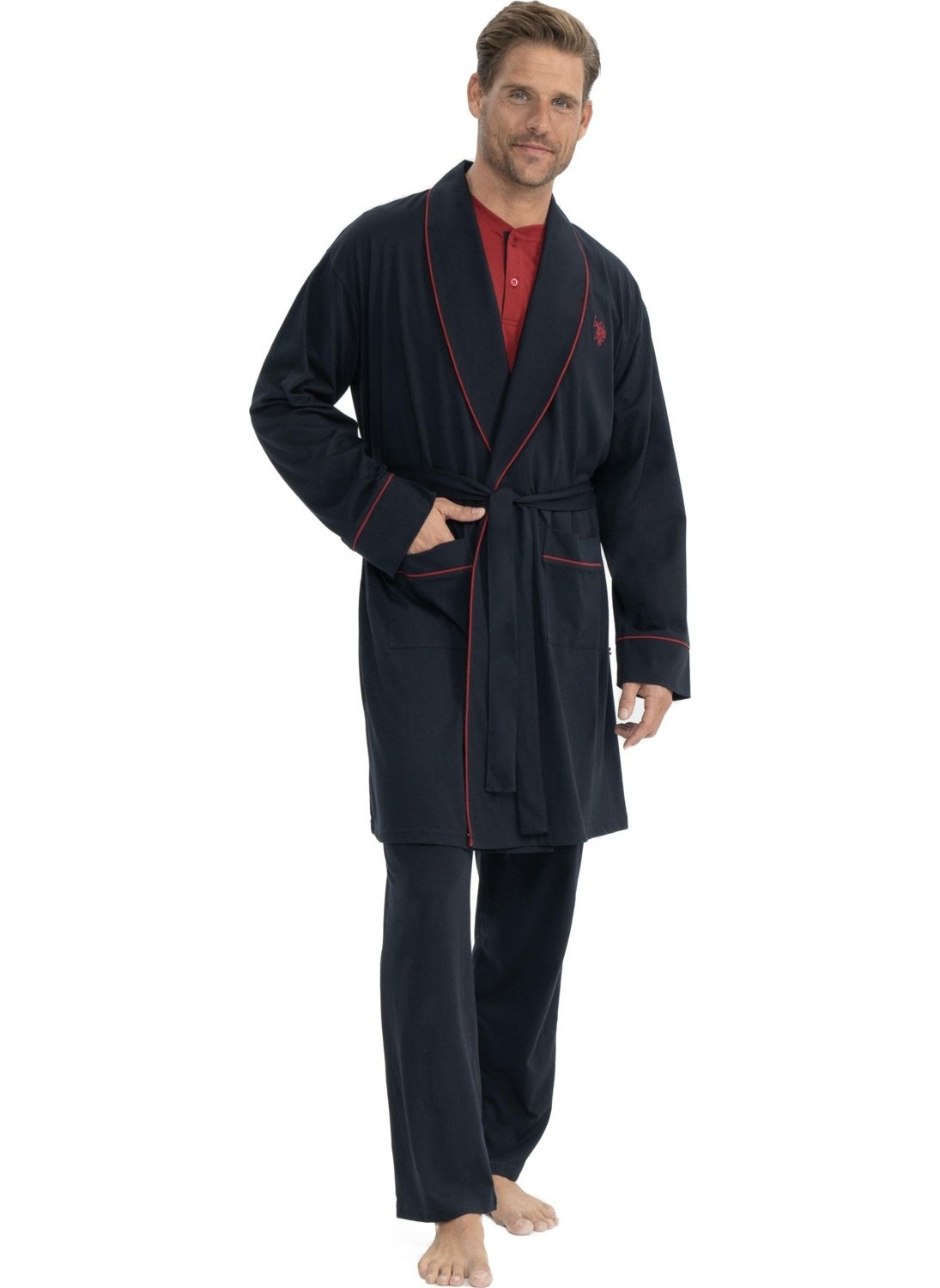 5-Piece Men's Dressing Gown Set with Dowry Box