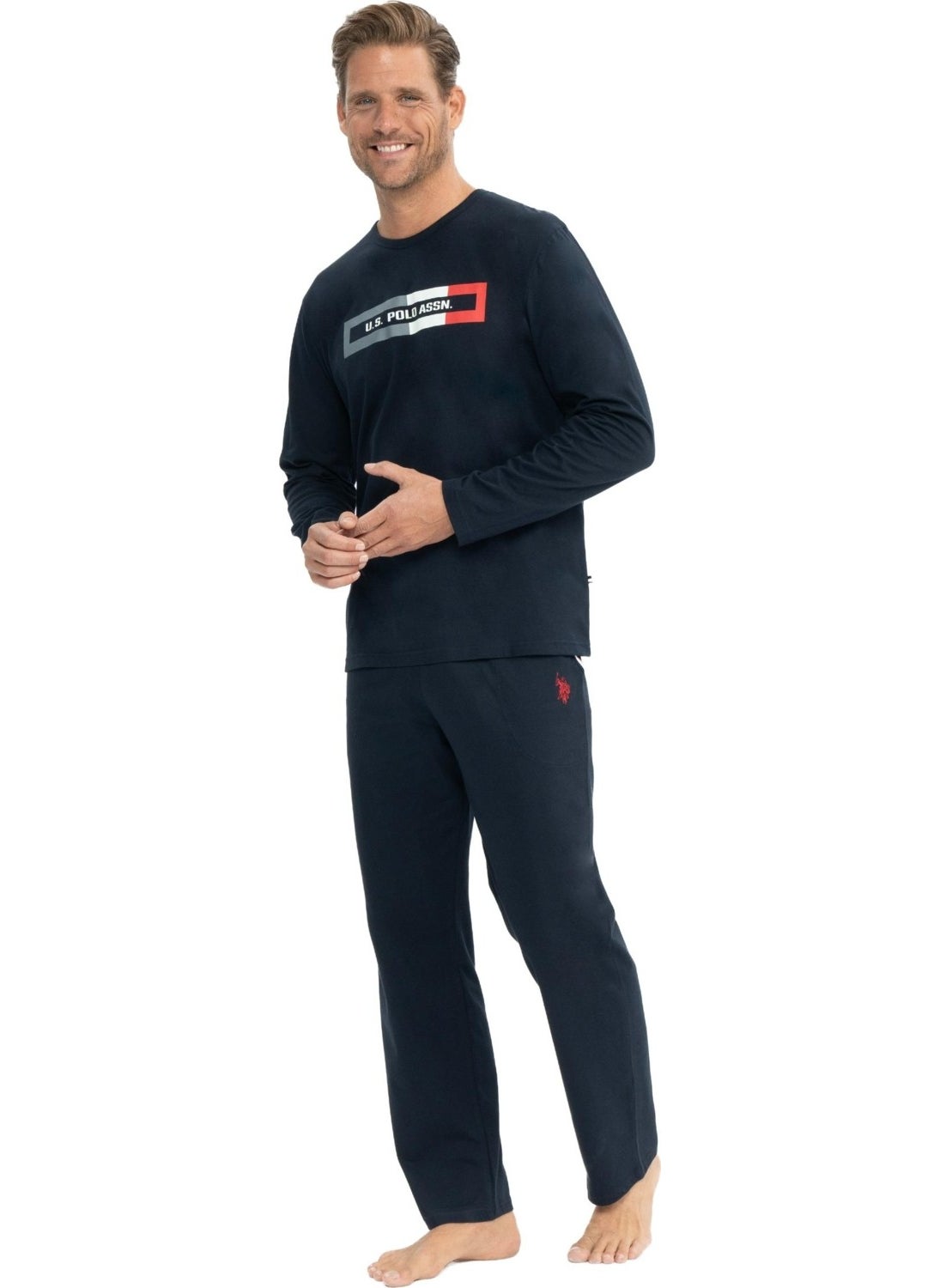 Men's Long Sleeve Seasonal Pajama Set