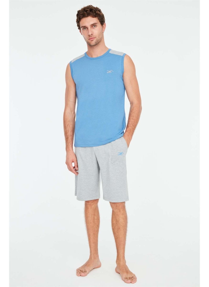 - Men's Indigo Athlete Shorts Set