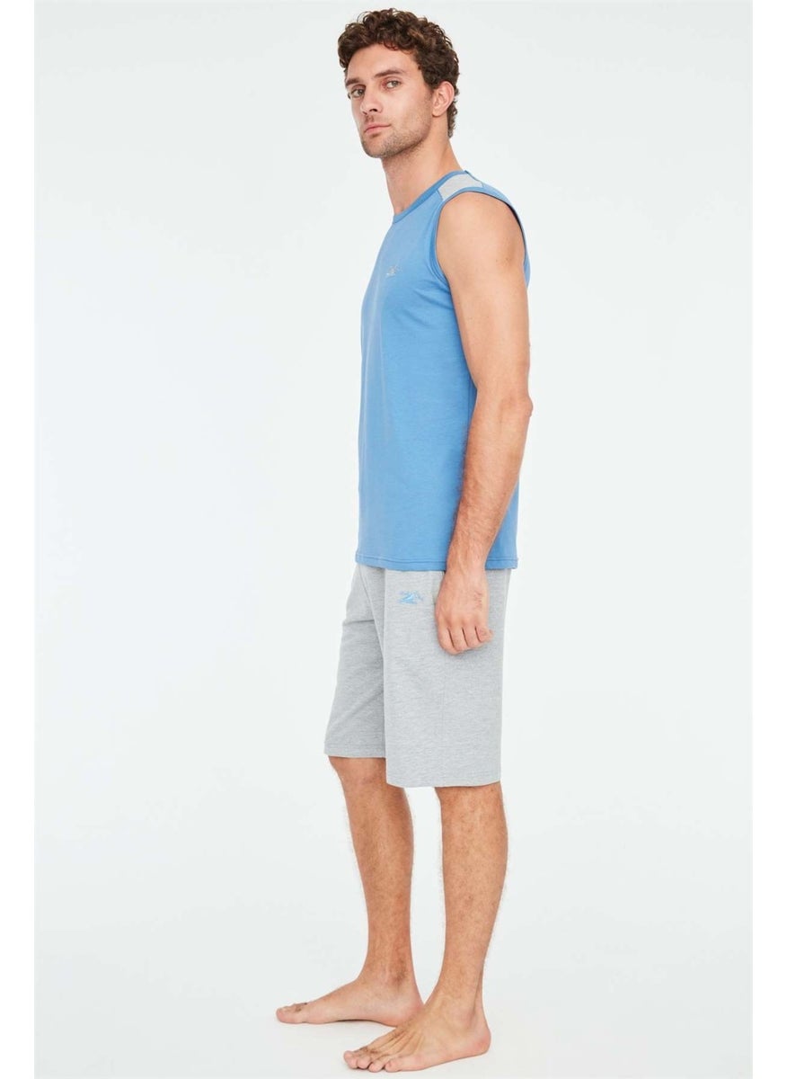 - Men's Indigo Athlete Shorts Set