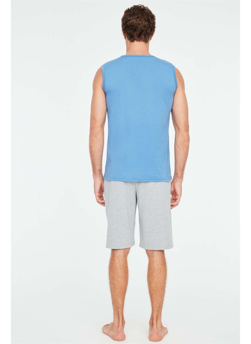 - Men's Indigo Athlete Shorts Set