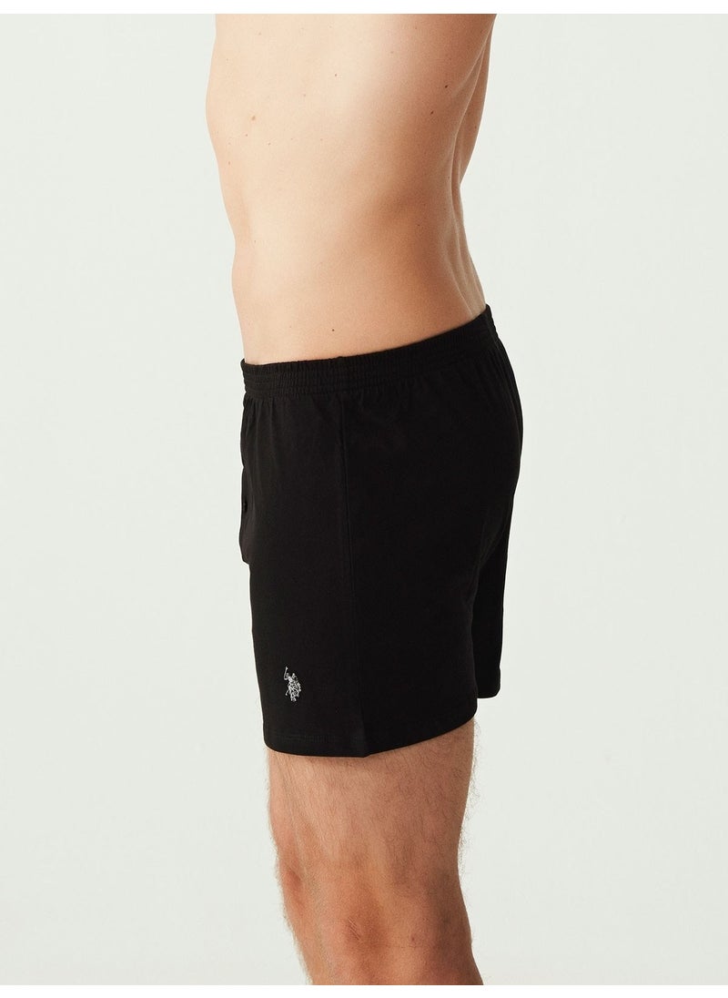 BASE. Polo Assn. Men's Black Boxer Shorts 80054