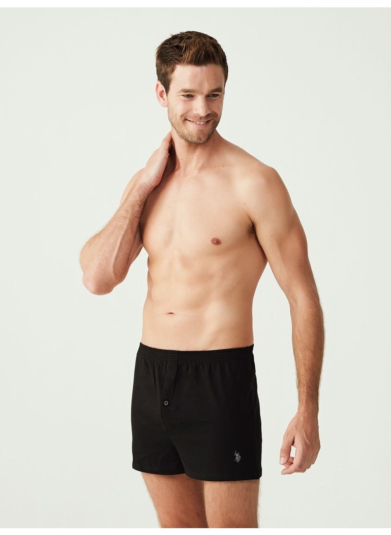 BASE. Polo Assn. Men's Black Boxer Shorts 80054