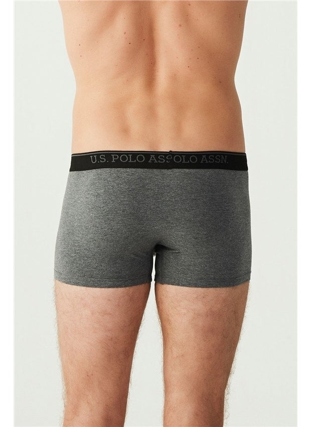 BASE. Polo Assn. Men's Anthracite Melange - Black 3-Piece Boxer