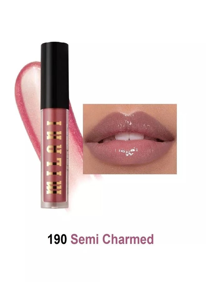 Milani Ludicrous Lip Gloss - Give Lips a Moisturizing Glossy 3d Shine - Semi Charmed 190