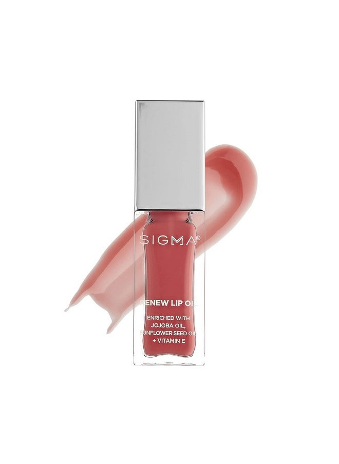 Renew Lip Oil - Tinted Lip Oil With Luxurious High-Shine Color And Long Lasting Hydration For Soft, Supple Lips, Non Sticky Lip Oil W/Nourishing Antioxidants (Tranquil, Fresh Pink Sheen)