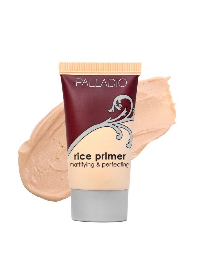 Rice Primer, Formulated With Natural Rice, Controls Oil On Your Skin And Locks In Makeup, Lightweight With A Smooth Matte Finish, Reduces Facial Shine, For All Skin Types, Beige, 0.71 Fl Oz