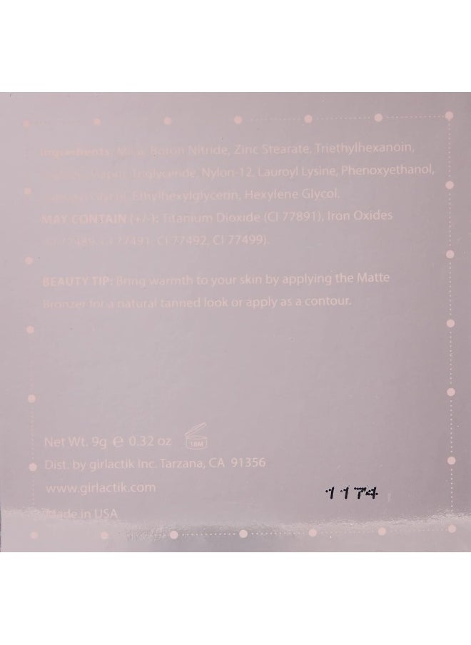 Usa. Mattifying Bronzer And Sculpting & Contouring Powder. Pigmented, Non Cakey. Controls Oil With Buildable Coverage -Cabo