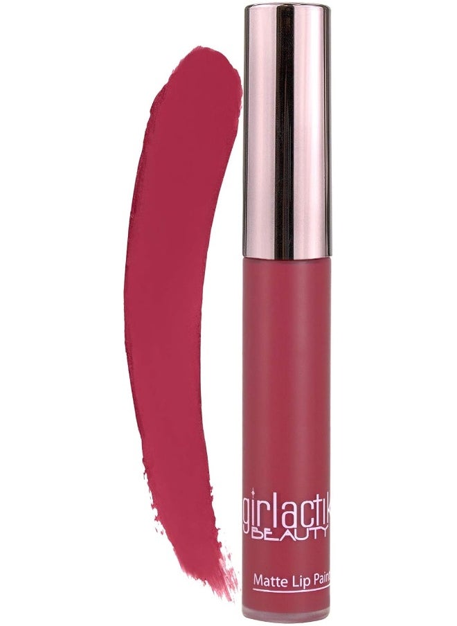 Matte Lip Liquid In Cranberry Pink Shade