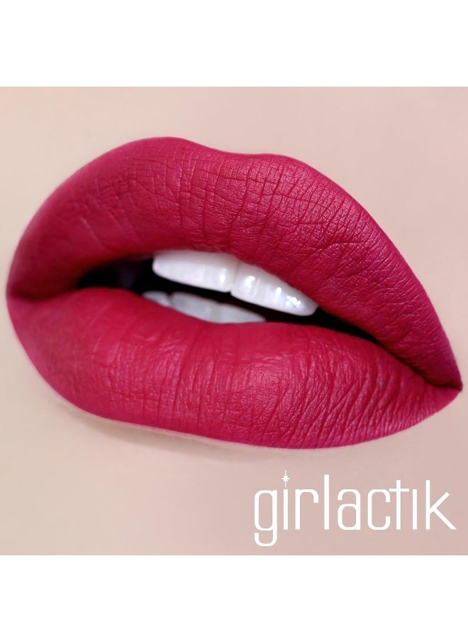 Matte Lip Liquid In Cranberry Pink Shade