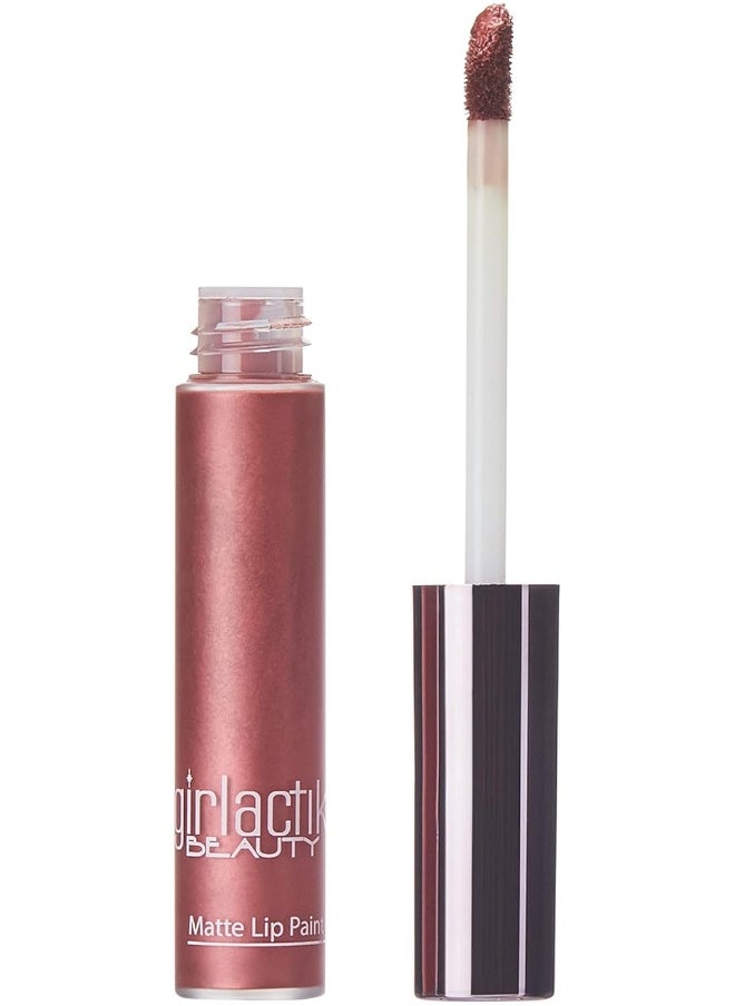 Usa. Matte Lip Liquid In Nude Pink Shade. Longwear, Pigmented & Non-Drying Lipstick. -Crimson