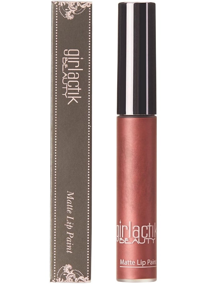 Usa. Matte Lip Liquid In Nude Pink Shade. Longwear, Pigmented & Non-Drying Lipstick. -Crimson