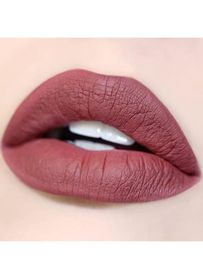 Usa. Matte Lip Liquid In Dusty Rose Pink Shade. Longwear, Pigmented & Non-Drying Lipstick. -Demure