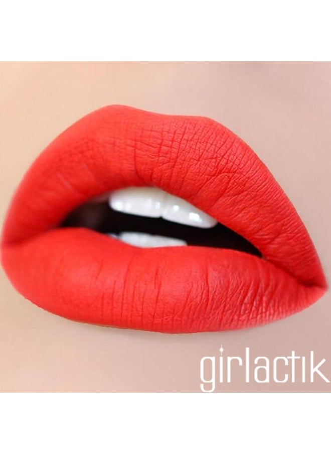 Matte Lip Liquid In Warm Red Shade