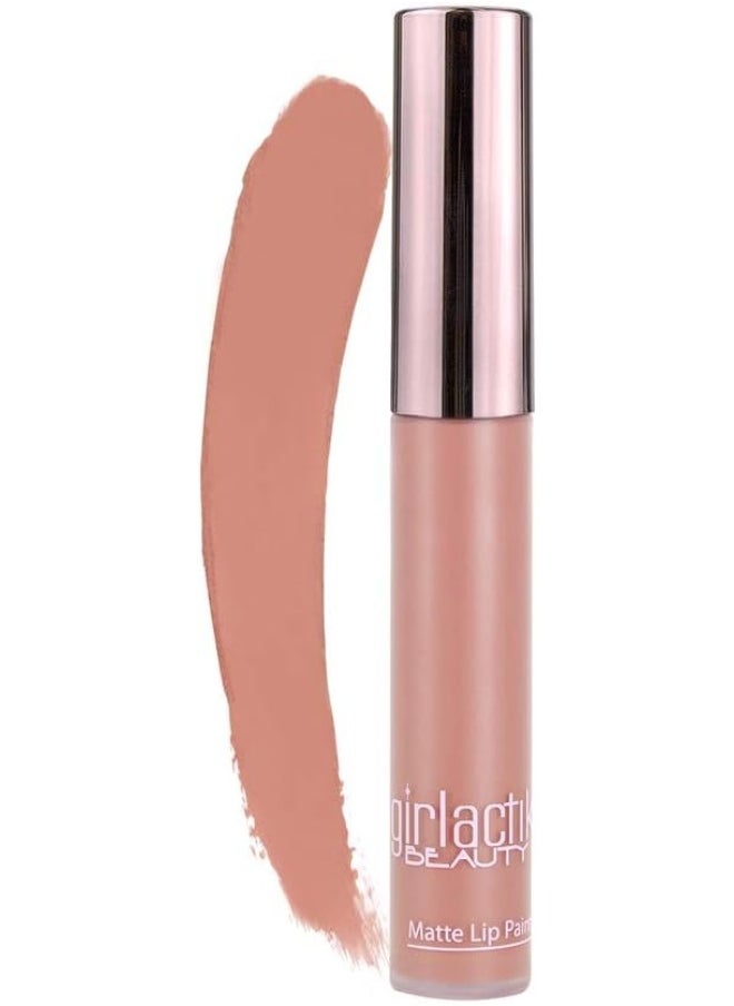 Usa. Matte Lip Liquid In Warm Pink Shade. Longwear, Pigmented & Non-Drying Lipstick. -Spice